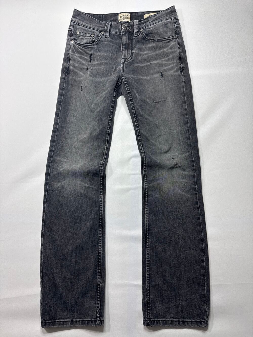 Moon Shine Spirit Men's 120 Proof Slim Straight Leg Black Jeans -29x32 (29x31.5)